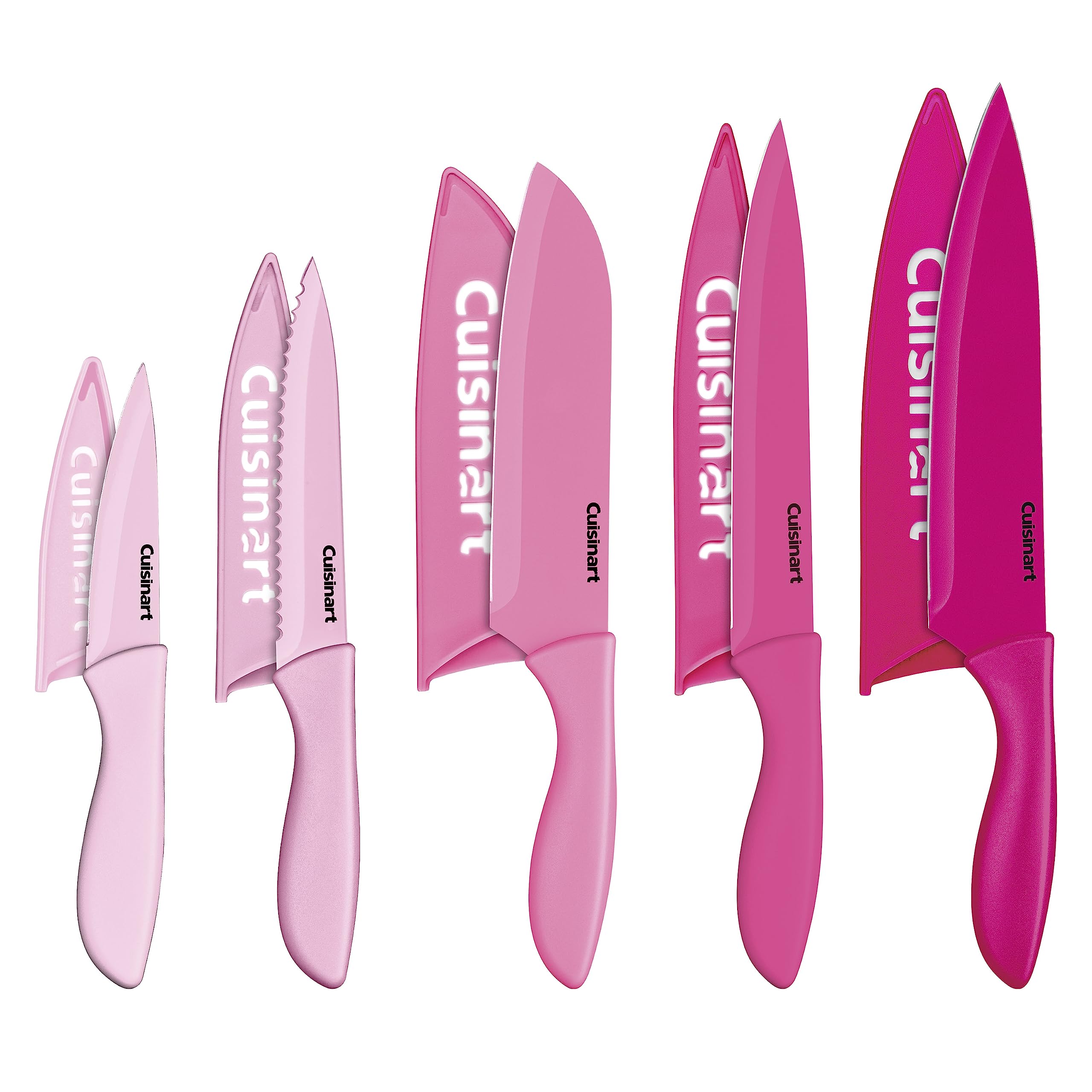 Amazon.com: Cuisinart 10pc Ceramic Coated Color Knife Set - Pink